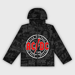 Ветровка с капюшоном женская AC DC HIGH VOLTAGE, цвет: 3D-черный