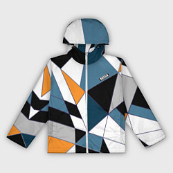 Ветровка с капюшоном женская Геометрический узор, цвет: 3D-белый