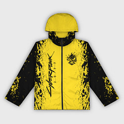 Ветровка с капюшоном женская CYBERPUNK 2077 КИБЕРПАНК 2077, цвет: 3D-черный