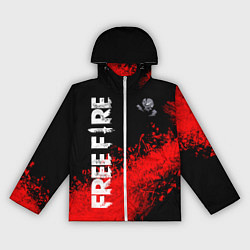 Ветровка с капюшоном женская FREE FIRE Фри Фаер, цвет: 3D-белый