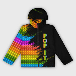 Ветровка с капюшоном женская ИГРУШКА POP it ПОП-ИТ, цвет: 3D-черный