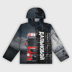 Ветровка с капюшоном женская Дальнобой Red Truck, цвет: 3D-черный