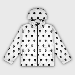 Ветровка с капюшоном женская Черепушки, цвет: 3D-черный