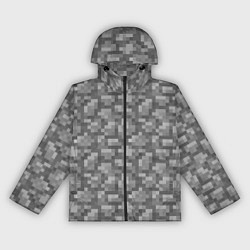Ветровка с капюшоном женская Булыжник, цвет: 3D-черный