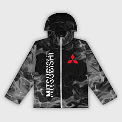 Ветровка с капюшоном женская MITSUBISHI ОГОНЬ, цвет: 3D-белый