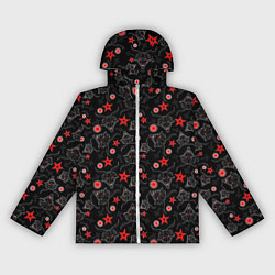 Ветровка с капюшоном женская Сатана, цвет: 3D-белый