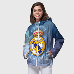 Ветровка с капюшоном женская FC РЕАЛ МАДРИД, цвет: 3D-белый — фото 2