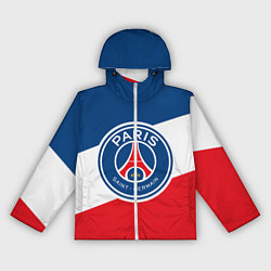 Ветровка с капюшоном женская Paris Saint-Germain FC, цвет: 3D-белый