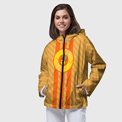 Ветровка с капюшоном женская Bee Пчела, цвет: 3D-черный — фото 2