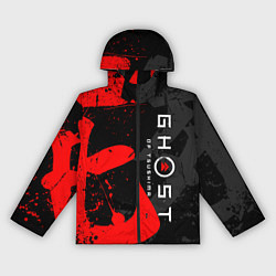 Ветровка с капюшоном женская GHOST OF TSUSHIMA ПРИЗРАК ЦУСИМЫ, цвет: 3D-черный