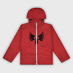 Ветровка с капюшоном женская Кровавые ангелы цвет легиона 9, цвет: 3D-белый