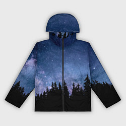 Женская ветровка НОЧНОЙ ЛЕС И ЗВЕЗДЫ