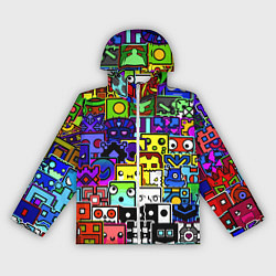 Ветровка с капюшоном женская Geometry Dash: All Skins, цвет: 3D-белый