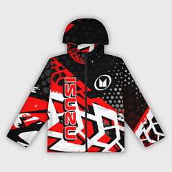 Ветровка с капюшоном женская Isuzu Исудзу, цвет: 3D-черный