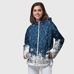 Ветровка с капюшоном женская Snow, цвет: 3D-белый — фото 2