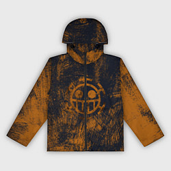 Ветровка с капюшоном женская Пираты сердца из Ван Пис, цвет: 3D-черный