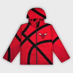 Ветровка с капюшоном женская Чикаго Буллз Chicago Bulls NBA, цвет: 3D-черный