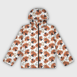 Ветровка с капюшоном женская Собака Родезийский Риджбек, цвет: 3D-черный