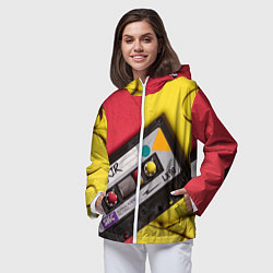 Ветровка с капюшоном женская FULL OLD DCHOOL, цвет: 3D-белый — фото 2