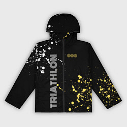 Ветровка с капюшоном женская Triathlon Триатлон, цвет: 3D-черный