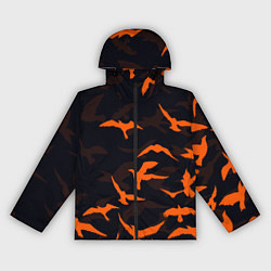 Ветровка с капюшоном женская Стая Воронов, цвет: 3D-черный