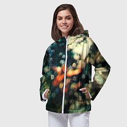 Ветровка с капюшоном женская Obscured by Clouds - Pink Floyd, цвет: 3D-белый — фото 2