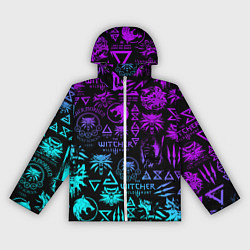 Ветровка с капюшоном женская ВЕДЬМАК ЛОГОБОМБИНГ НЕОН, цвет: 3D-белый