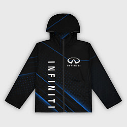 Ветровка с капюшоном женская INFINITI ИНФИНИТИ, цвет: 3D-черный