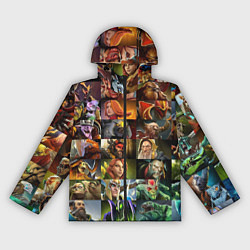 Ветровка с капюшоном женская HEROES DOTA 2 ПЕРСОНАЖИ ДОТА 2, цвет: 3D-черный