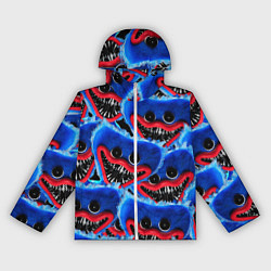 Ветровка с капюшоном женская УЖАСНОЕ ЛИЦО ХАГГИ ВАГГИ, цвет: 3D-белый