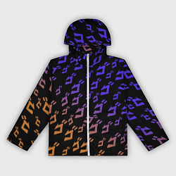 Ветровка с капюшоном женская JOJOS BIZARRE ADVENTURE PATTERN, цвет: 3D-белый