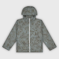 Ветровка с капюшоном женская Коллекция Journey Лабиринт 575-1, цвет: 3D-белый