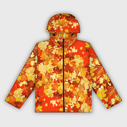 Ветровка с капюшоном женская Кленовый листопад, цвет: 3D-черный