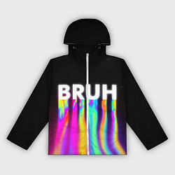 Ветровка с капюшоном женская BRUH Братан, цвет: 3D-белый