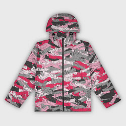 Ветровка с капюшоном женская Именной камуфляж Татьяна, цвет: 3D-черный