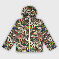 Ветровка с капюшоном женская Ничоси - Nichosi, цвет: 3D-белый