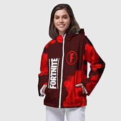 Ветровка с капюшоном женская FORTNITE Графика, цвет: 3D-белый — фото 2