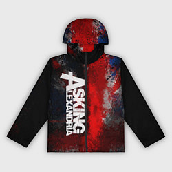 Ветровка с капюшоном женская Asking Alexandria British, цвет: 3D-черный