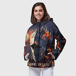 Ветровка с капюшоном женская DARK SOULS III Рыцарь Солнца Дарк Соулс, цвет: 3D-черный — фото 2