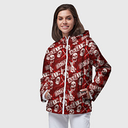 Ветровка с капюшоном женская Хард Рок HARD-ROCK, цвет: 3D-белый — фото 2