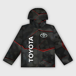 Ветровка с капюшоном женская Toyota sport auto, цвет: 3D-черный