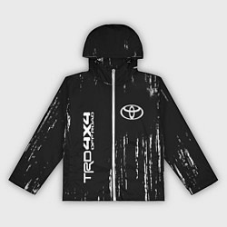 Ветровка с капюшоном женская ТОЙОТА TRD 4X4 - Краски, цвет: 3D-белый