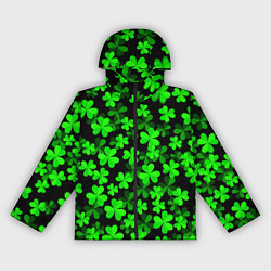 Ветровка с капюшоном женская Сlovers Fresh 3D Клевер, цвет: 3D-черный