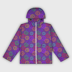 Ветровка с капюшоном женская Мантра ОМ - Аум, цвет: 3D-белый