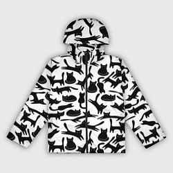 Ветровка с капюшоном женская Домашний котик, цвет: 3D-черный