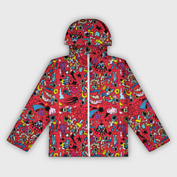 Ветровка с капюшоном женская Много космоса, цвет: 3D-белый