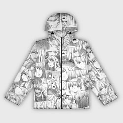 Ветровка с капюшоном женская Волчица и пряности pattern, цвет: 3D-черный