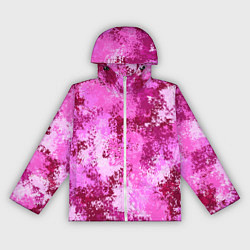 Ветровка с капюшоном женская Спортивный камуфляж Пикси - Питахайя, цвет: 3D-белый