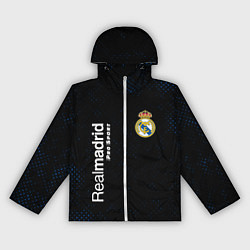 Ветровка с капюшоном женская REAL MADRID Pro Sport Потертости, цвет: 3D-белый