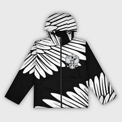 Ветровка с капюшоном женская КРЫЛЬЯ СВОБОДЫ ГЕРБ РОССИИ, цвет: 3D-черный